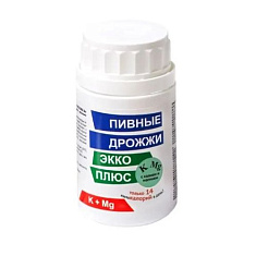 Дрожжи Пивные с Калием и Магнием таблетки 450мг N100  Экко Плюс