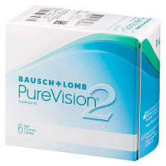 Линзы контактные Bausch & Lomb pure vision 2 (BALAFILCON A) N6 /-1,00