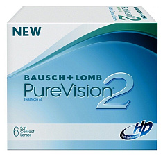 Линзы контактные Bausch & Lomb pure vision 2 (BALAFILCON A) N6 /-3,25