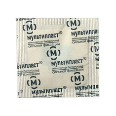 Лейкопластырь Мультипласт бактерицидный сильной фиксации 3,8х3,8см N1