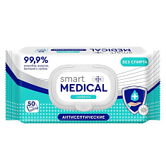 Smart Medical Салфетки влажные антисептические 50шт