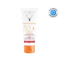 Виши Капиталь Идеаль Солей Антивозрастной уход 3в1 с антиоксидантами SPF50 50мл