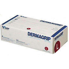 Перчатки смотровые нестерильные Dermagrip латексные неопудренные р.L N100