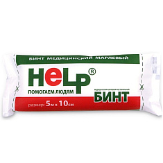 Бинт нестерильный 5мх10см Help
