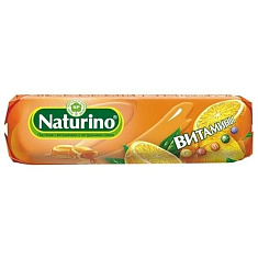 Натурино Пастилки с витаминами и натуральным соком Апельсин N8 /33,6г