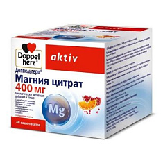 Доппельгерц Актив Магния цитрат пакетики по 6г №40
