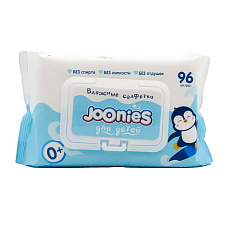 Joonies Салфетки влажные детские c витамином Е с клапаном 96шт