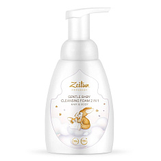 Zeitun Mom&Baby Нежная детская пенка 2в1 для очищения волос и тела 250мл