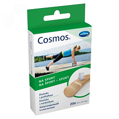 Cosmos sport пластырь-пластинки из полиуретановой пленки 19х72мм 20шт (5354235)