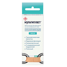 Мультипласт Лейкопластырь бактерицидный Мини набор телесный N20 Валента