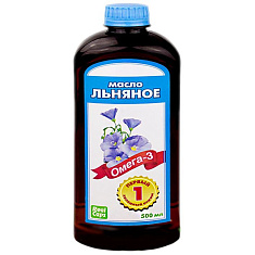 Льняное масло первый холодный отжим 500мл