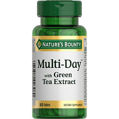 Nature's Bounty Мультидэй с экстрактом зеленого чая таблетки N50