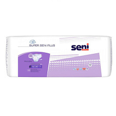 Seni Super Plus Подгузники для взрослых размер XL обхват талии 130-170 N30