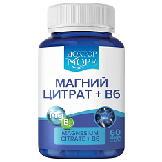 Доктор Море Магний цитрат + В6 Оптимум капсулы 770мг N60