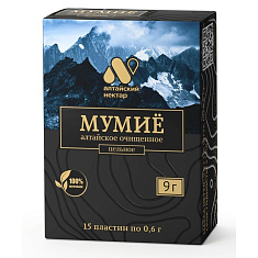 Алтайский нектар Мумие в пластинах 0,6г №15