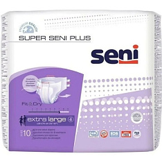 Seni Super Plus Подгузники для взрослых размер XL обхват талии 130-170 N10