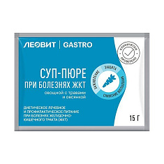 Леовит Gastro Суп-пюре овощной с травами и овсянкой пакет 15г