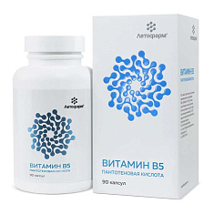 Витамин В5 (пантотеновая кислота) капсулы 0,39г N90 ЛетоФарм