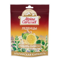 Alpine Caramel Альпийская карамель леденцы имбирь-лимон 75г