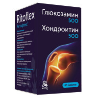 Ритофлекс Глюкозамин 500 + Хондроитин 500 таблетки 1100мг N60 Фармацевтическая Фабрика