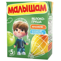 ФрутоНяня Малышам Нектар яблочно-грушевый неосветленный 5 мес. тетра пак  200 мл