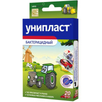 Лейкопластырь бактерицидный Унипласт набор Машины N20