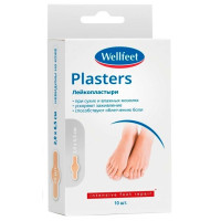 WellFeet Пластырь мозольный гидроколлоидный 2x6,5см N10