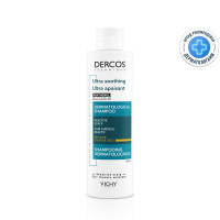 Vichy Деркос Шампунь успокаивающий без сульфатов для чувствительной кожи головы, для поврежденных и сухих волос 200мл