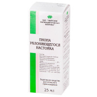 Пиона уклоняющегося настойка 25мл Тверская ФФ