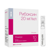 Рибоксин раствор для внутривенного введения 20мг/мл 10мл N10 амп Гротекс