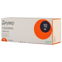 Диувер таблетки 10мг N60