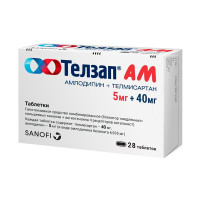 Телзап АМ таблетки 5мг + 40мг №28