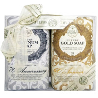 Нести Данте мыло набор Anniversary Platinum&Gold Юбилейное платина 250г+Юбилейное золотое 250г