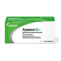Алмонт таблетки жевательные 4мг N28