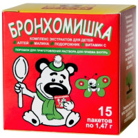 Микстура от кашля Бронхомишка сухая для детей порошок 1,47г N15 пак