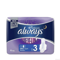 Прокладки Always платинум ультра найт N6