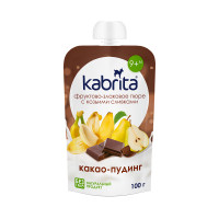 Кабрита Фруктовое пюре со злаками и козьими сливками «Какао-пудинг» с 9 месяцев, 100 г