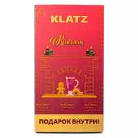 Klatz Набор зубных паст KLATZmas с рождественской свечой Глинтвейн 75мл, Корица с мятой 75мл, Имбирный пряник 75мл