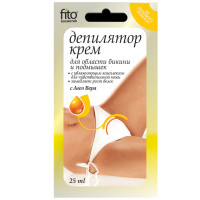 Фитокосметик Крем-депилятор с экстрактом Алоэ для области бикини и подмышек для чувствительной кожи 25мл