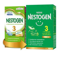 Nestogen 3 Сухой молочный напиток Детское молочко с пребиотиками и лактобактериями L.reuteri с 12мес 300г