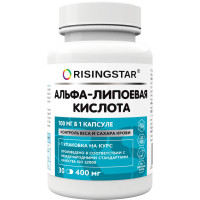 Risingstar Альфа-липоевая кислота капсулы 400мг N30