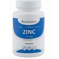Natural Elements Цитрат цинка капсулы 400мг N60