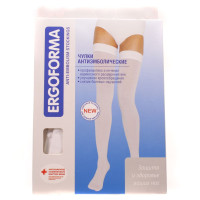 Ergoforma Чулки антиэмболические класс 1 р.4 белый