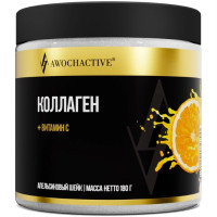 Awochactive Коллаген с витамином С порошок апельсиновый шейк 180г
