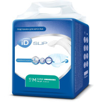 Айди подгузники для взрослых впитывающие одноразовые  размер М/Super №10