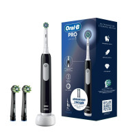 Oral-B Щетка зубная электрическая PRO 1 Crossaction тип 3791 черная + насадка Cleanmaximiser №2