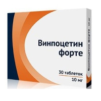 Винпоцетин Форте таблетки 10мг N30 Озон