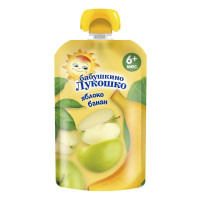 Бабушкино лукошко Пюре яблоко,банан 90г