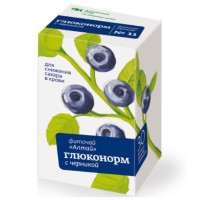Фиточай Алтай №11 Глюконорм с черникой 2г N30 фильтр-пак