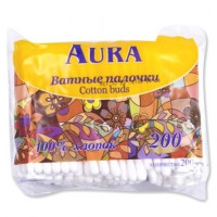 Ватные палочки Аура zip пакет N200